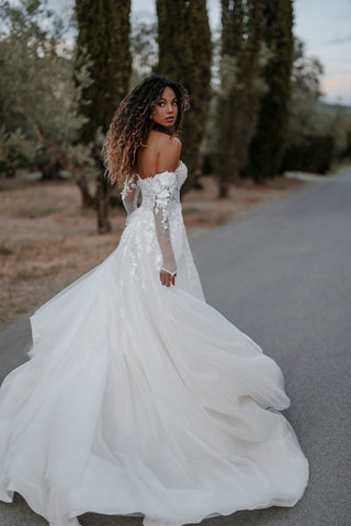 wedding dress with sleeves